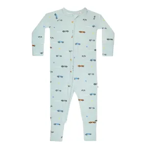 Race Cars Zip Romper