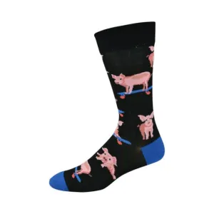 Skater Pig | Men's Bamboo Socks