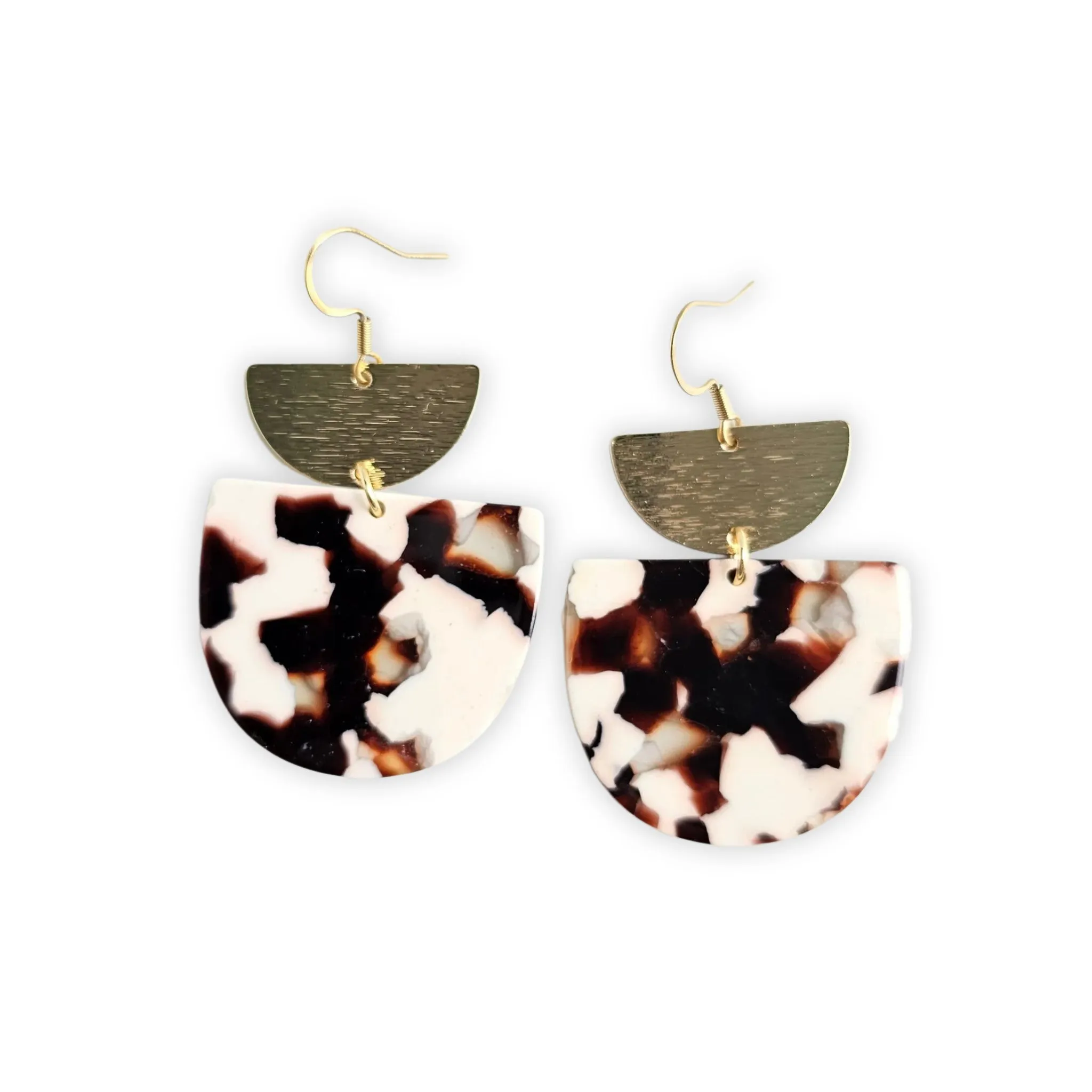 Spiffy & Splendid Harper Earrings in Cowhide