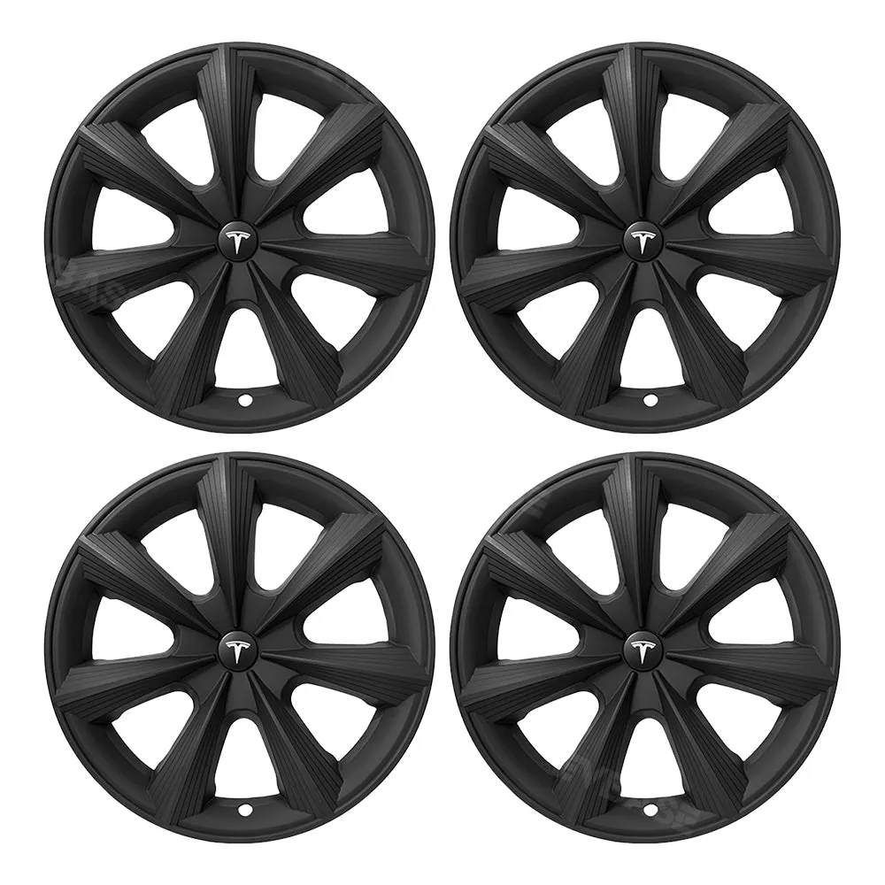 Tesla Model Y Wheel Covers 19Inch Blade Style Hubcaps ABS Wheel Rim Cover Replacement