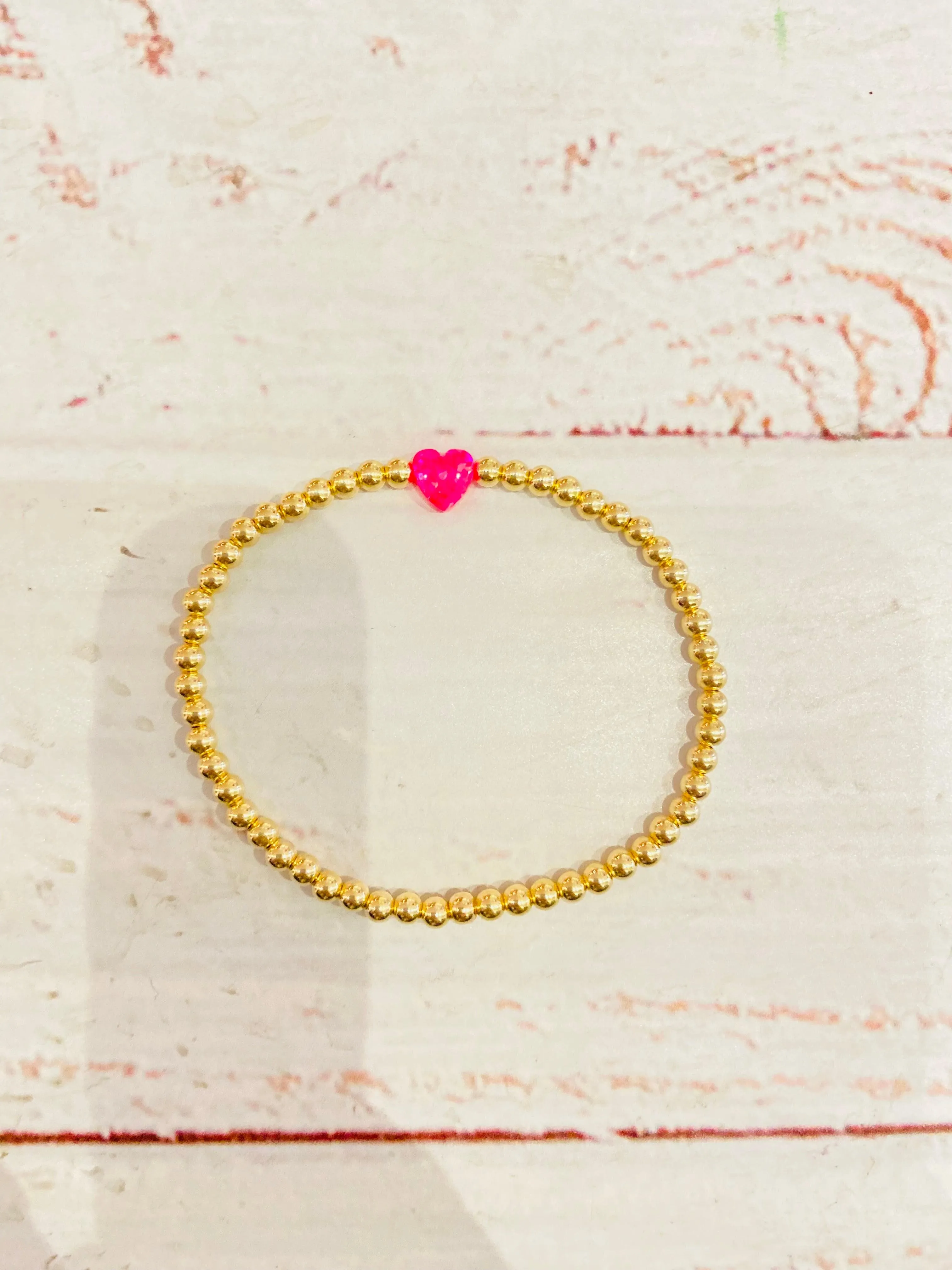 Tween Accessories | Large Heart Kids Bracelet | Bara Boheme Jewelry