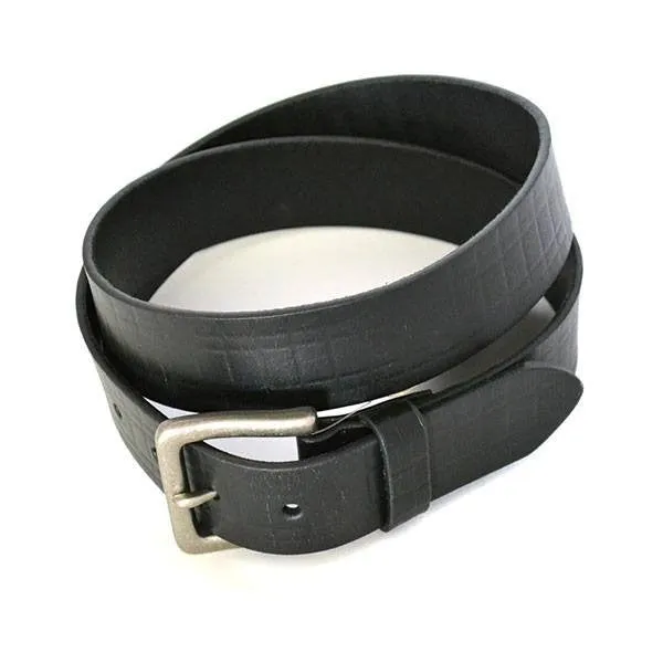 VALIANT - Mens Black Leather Belt