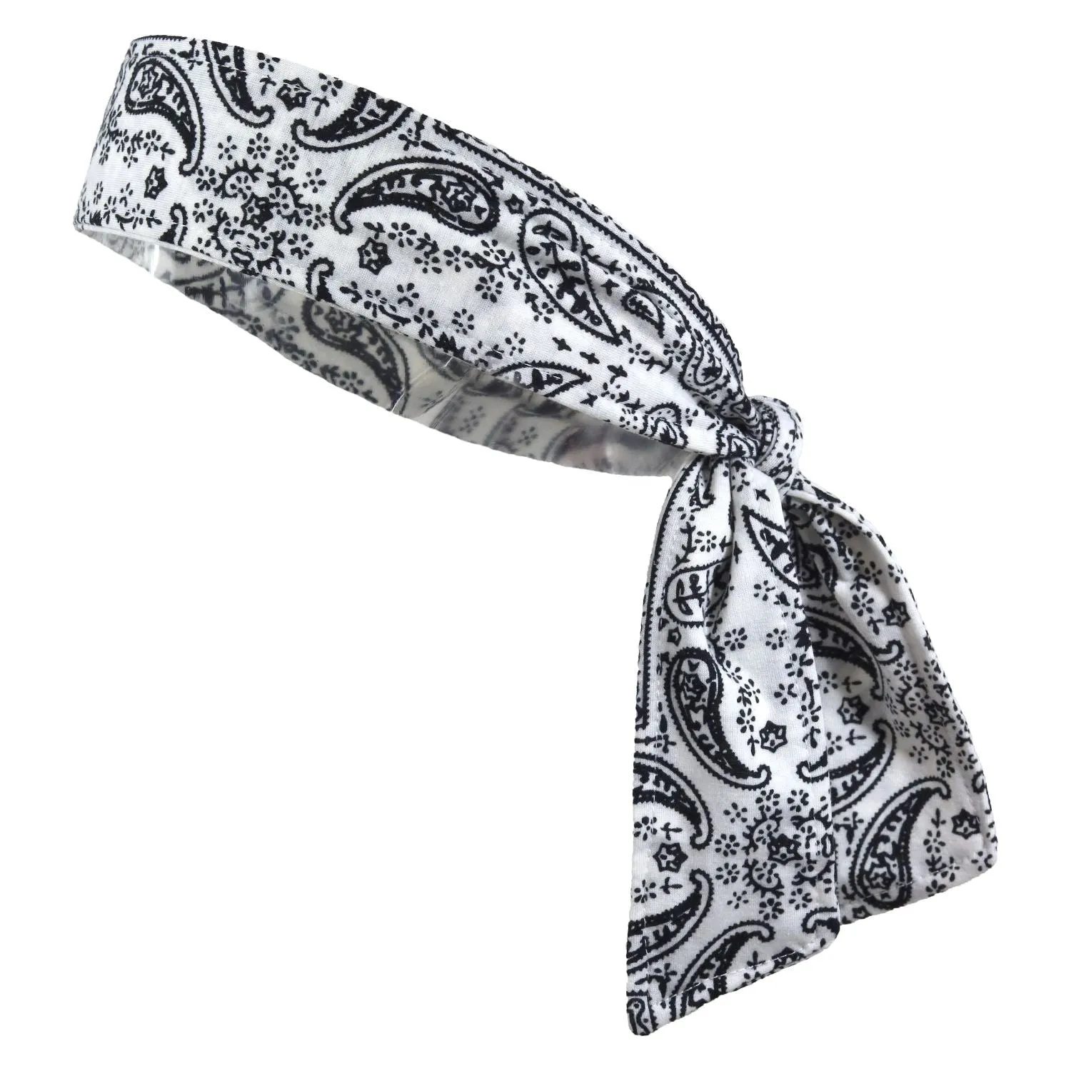 White Bandana Tie Headband