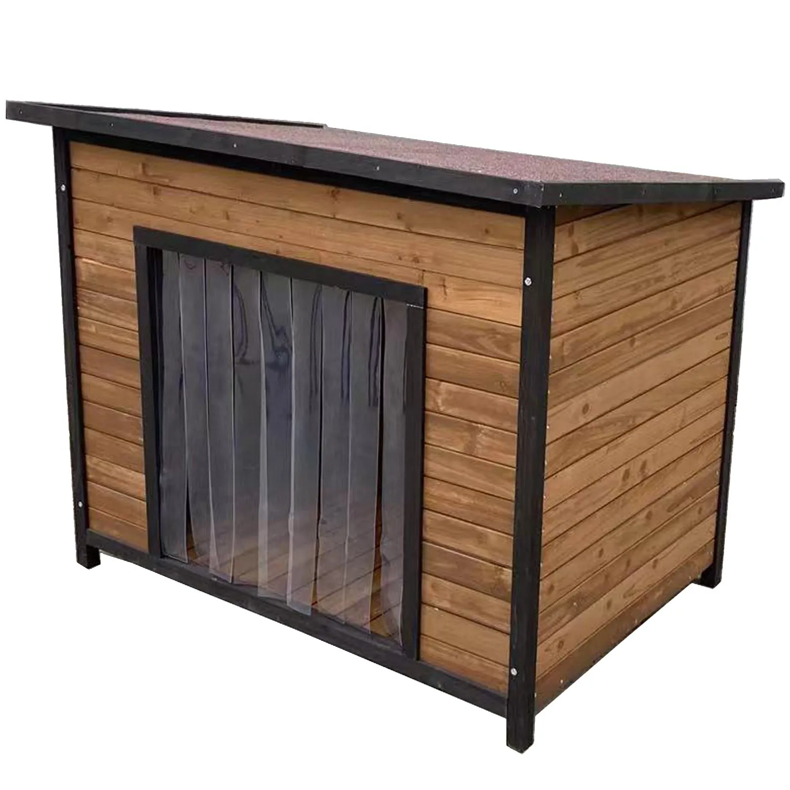 Wide Door Extra Large Flat Roof Wooden Pet Dog Kennel