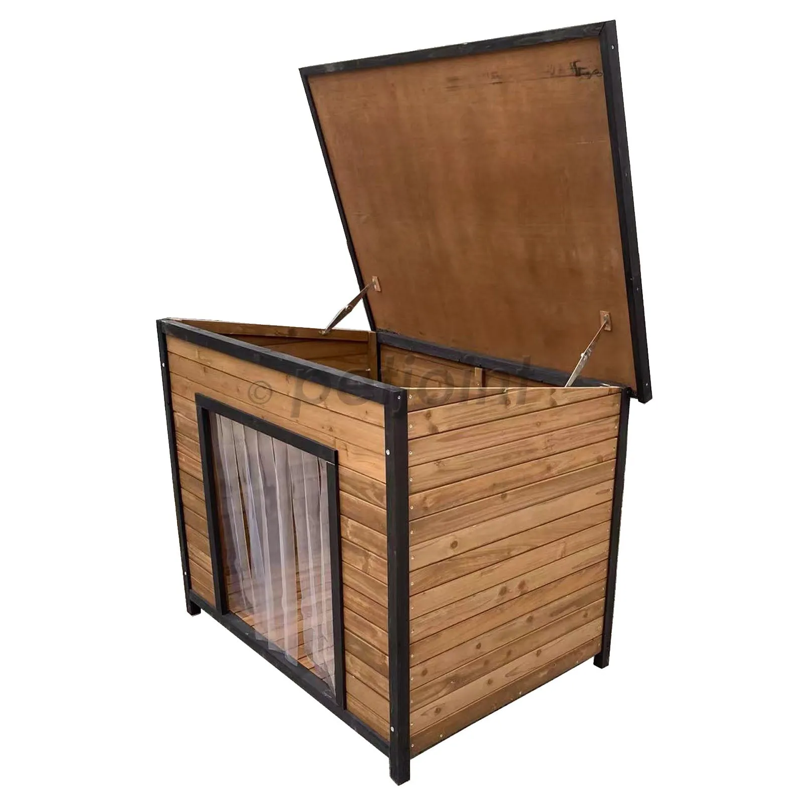 Wide Door Extra Large Flat Roof Wooden Pet Dog Kennel