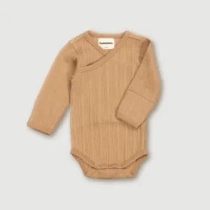 Wool Rib L/S Bodysuit - Fawn